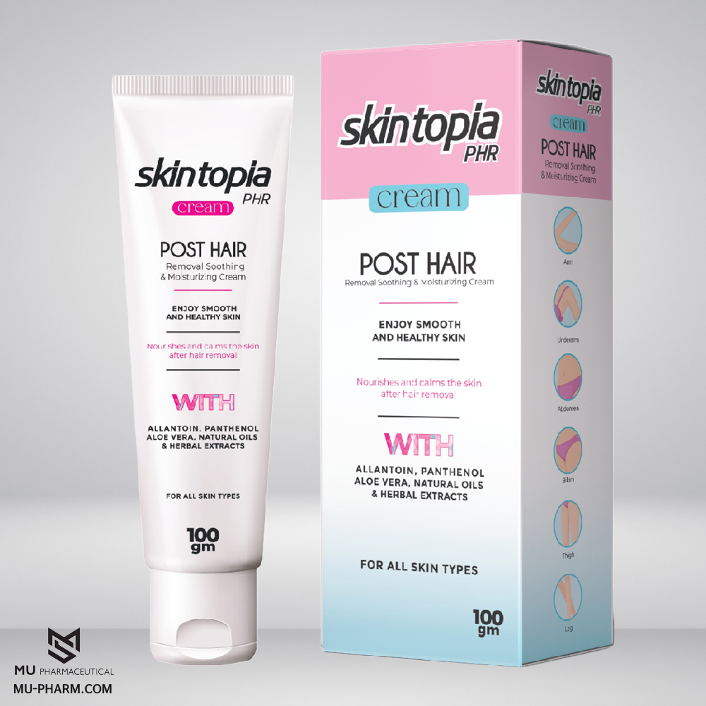 كريم سكين توبيا لتقليل نمو الشعر وتهدئة البشرة | Skintopia PHR Post Hair Removal Cream
